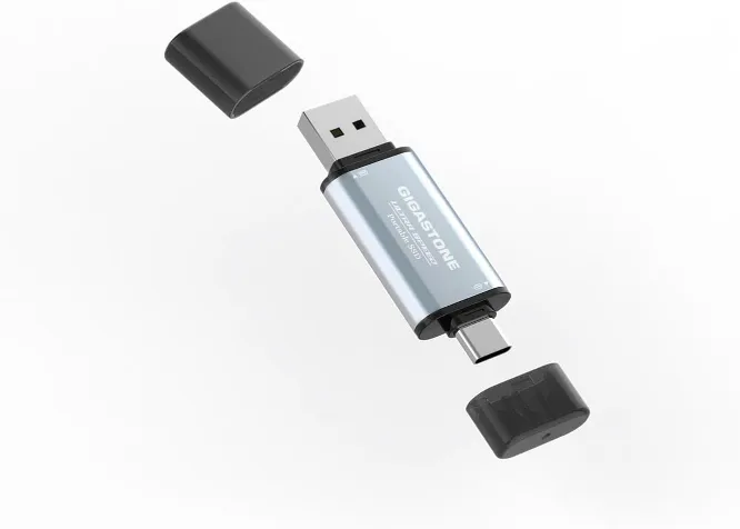 Gigastone 1TB USB-C+A Portable SSD USB 3.2 Gen 2 Up to 500MB/s for iPhone 4K ProRes Recording/PS5/MacBook/iPad/Android/Laptop/OTG USB 3-Year Warranty External Solid State Drive