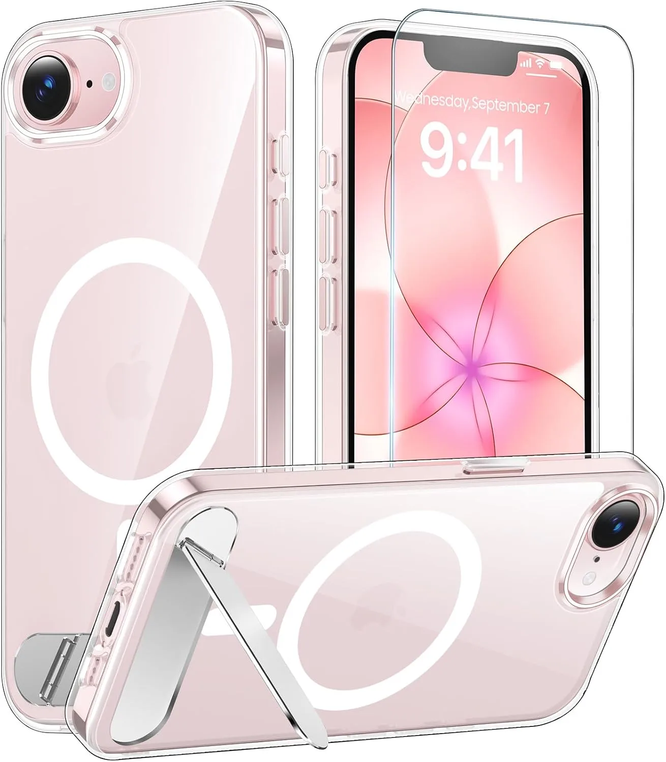 Magnetic for iPhone 17e Case & iPhone 16e Case with Stand Clear